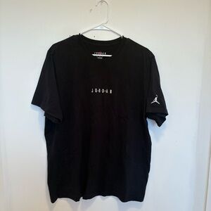 Jordan Black Short Sleeve Tee Classic Crew Neck